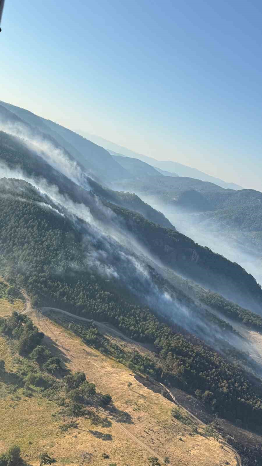 Sındırgı’da yangına sabah müdahalesi 