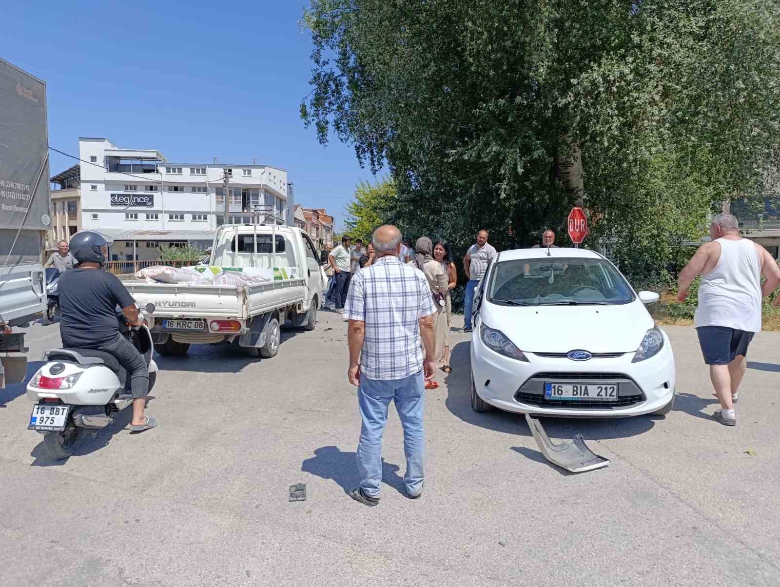 Bursa’daki kazada çocuklar ölümden döndü 