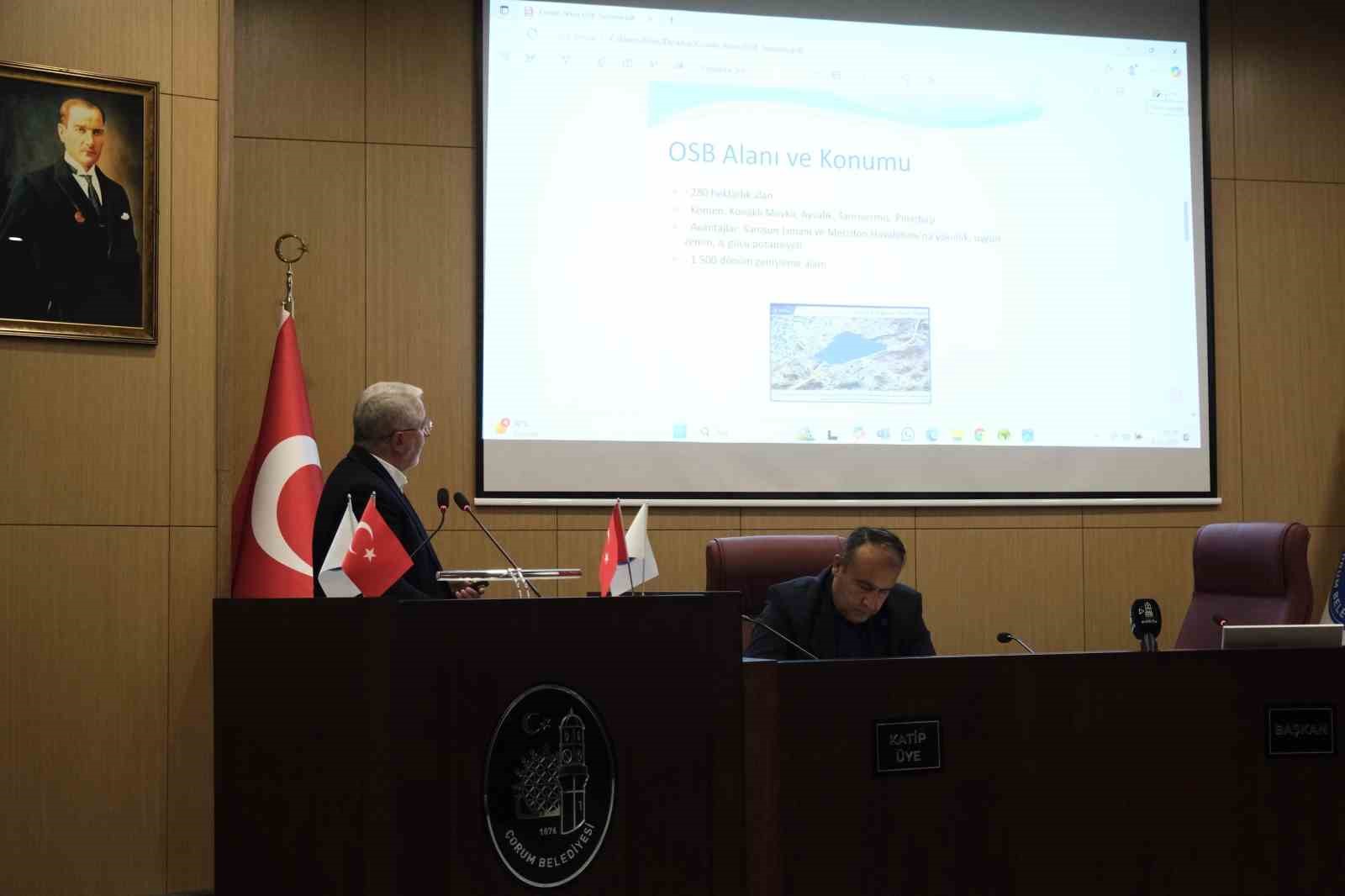 Çorum Belediyesi’nin 2. OSB müteşebbis heyeti belli oldu 