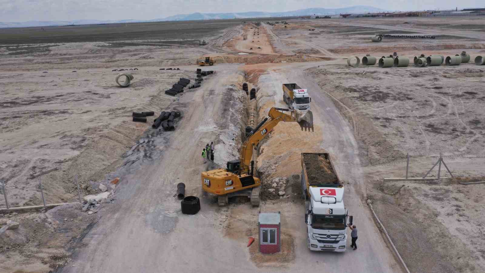 KOS 6. kısımda altyapı çalışmaları hızla sürüyor 