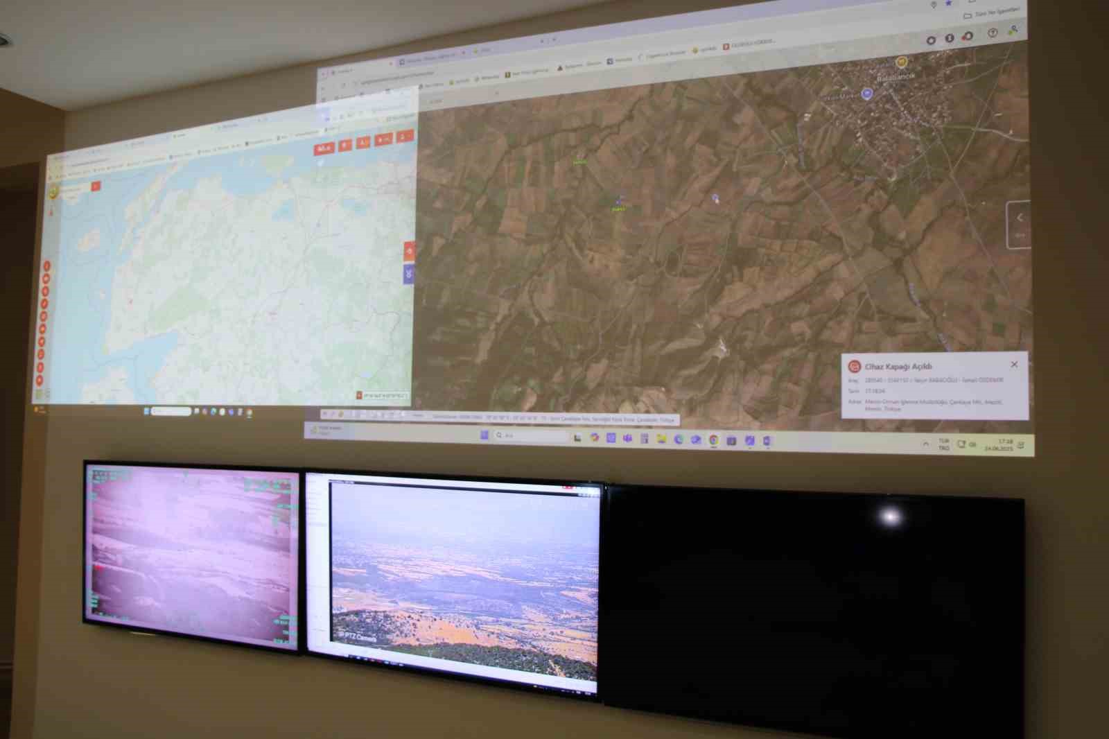 Çanakkale’de Yangın Harekat Koordinasyon Merkezi yangınlarına karşı teyakkuzda 