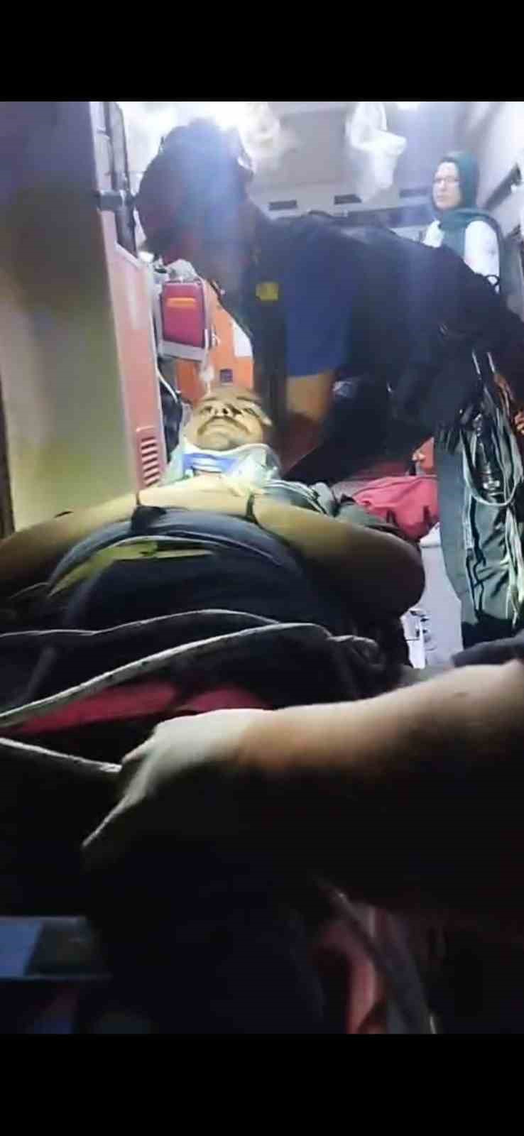 5 metre yükseklikten mağaraya düşen genç kurtarıldı 