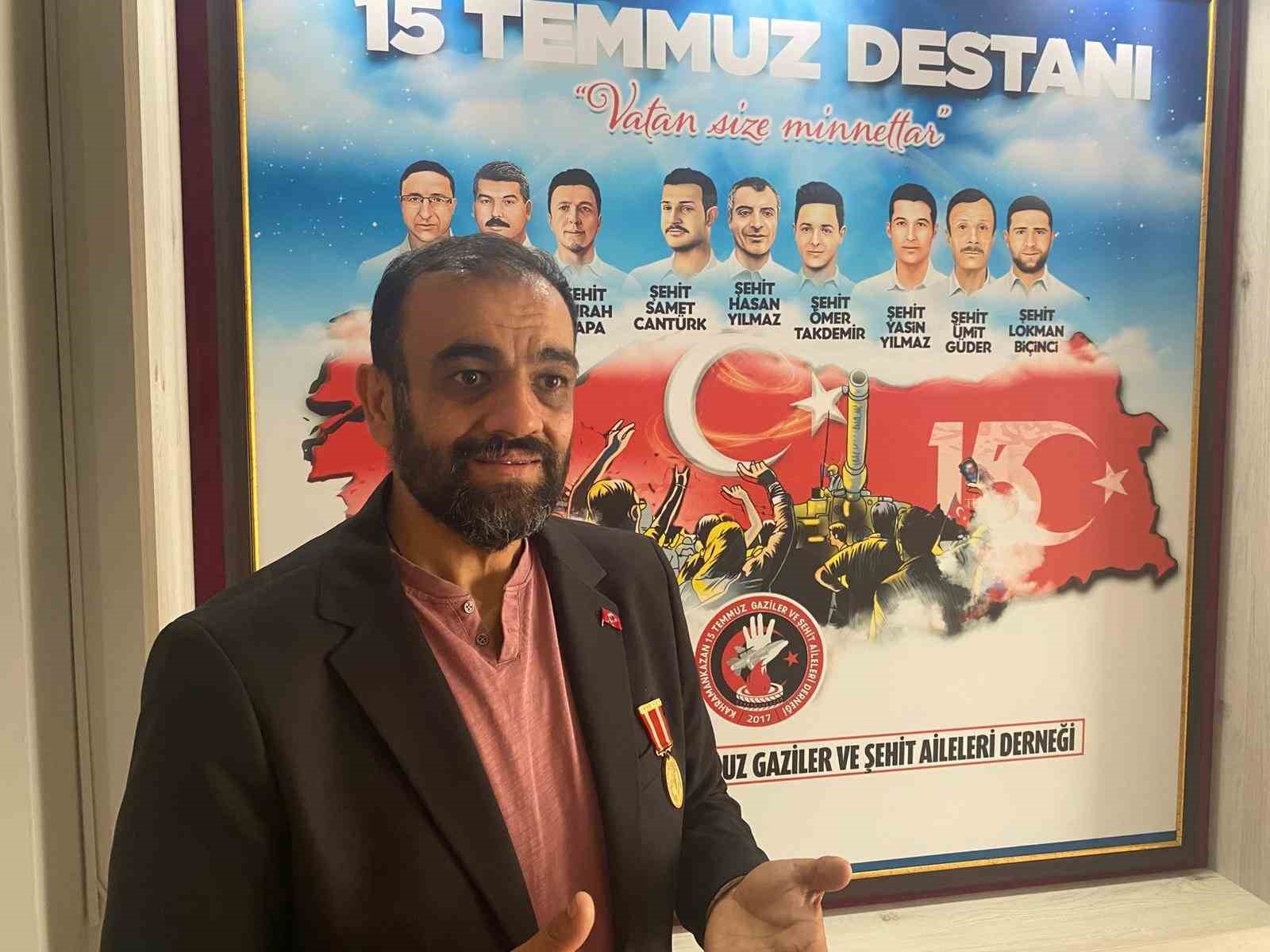 15 Temmuz Kahramankazan Gaziler ve Şehit Aileleri Derneği Başkanı Cafer Akın: 