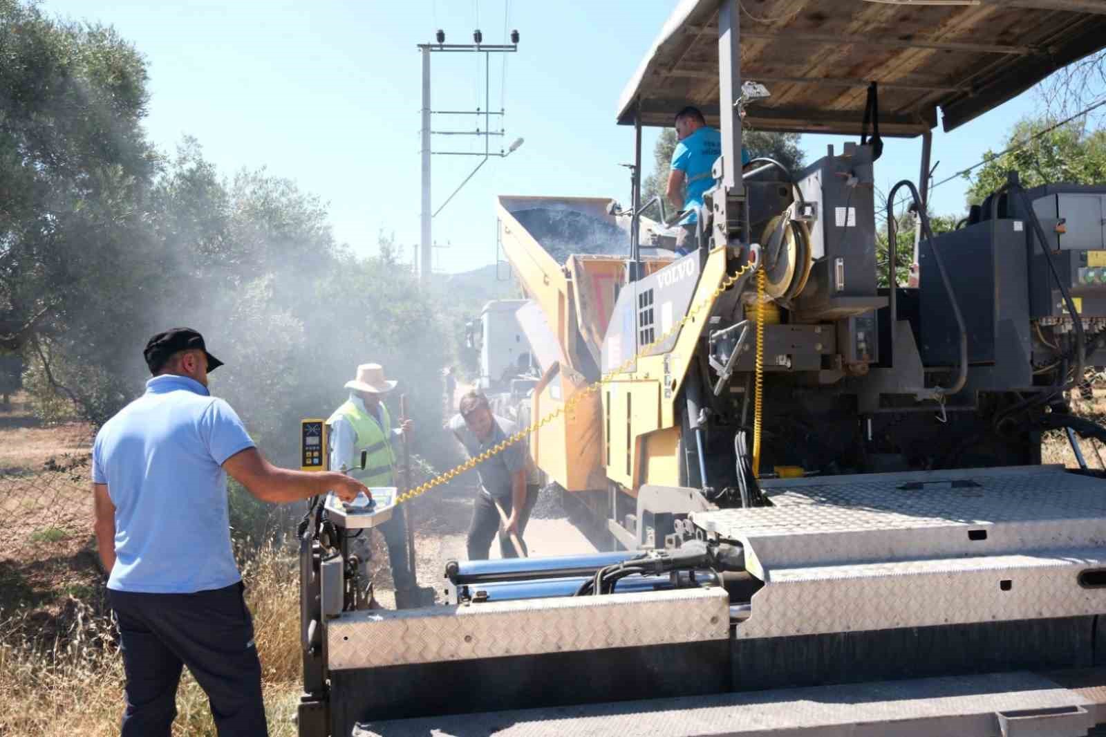 Bodrum Belediyesi asfalt çalışmalarına devam ediyor 