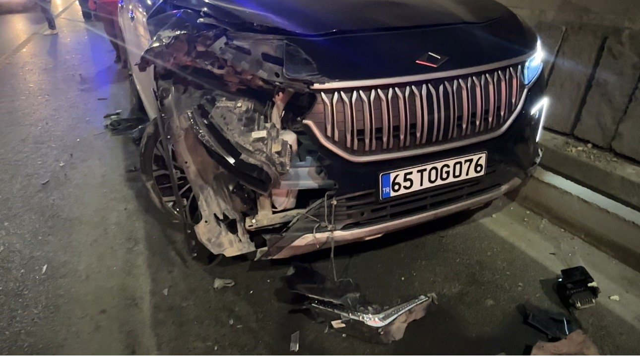 TOGG, Güzeldere Tüneli’nde kaza yaptı 