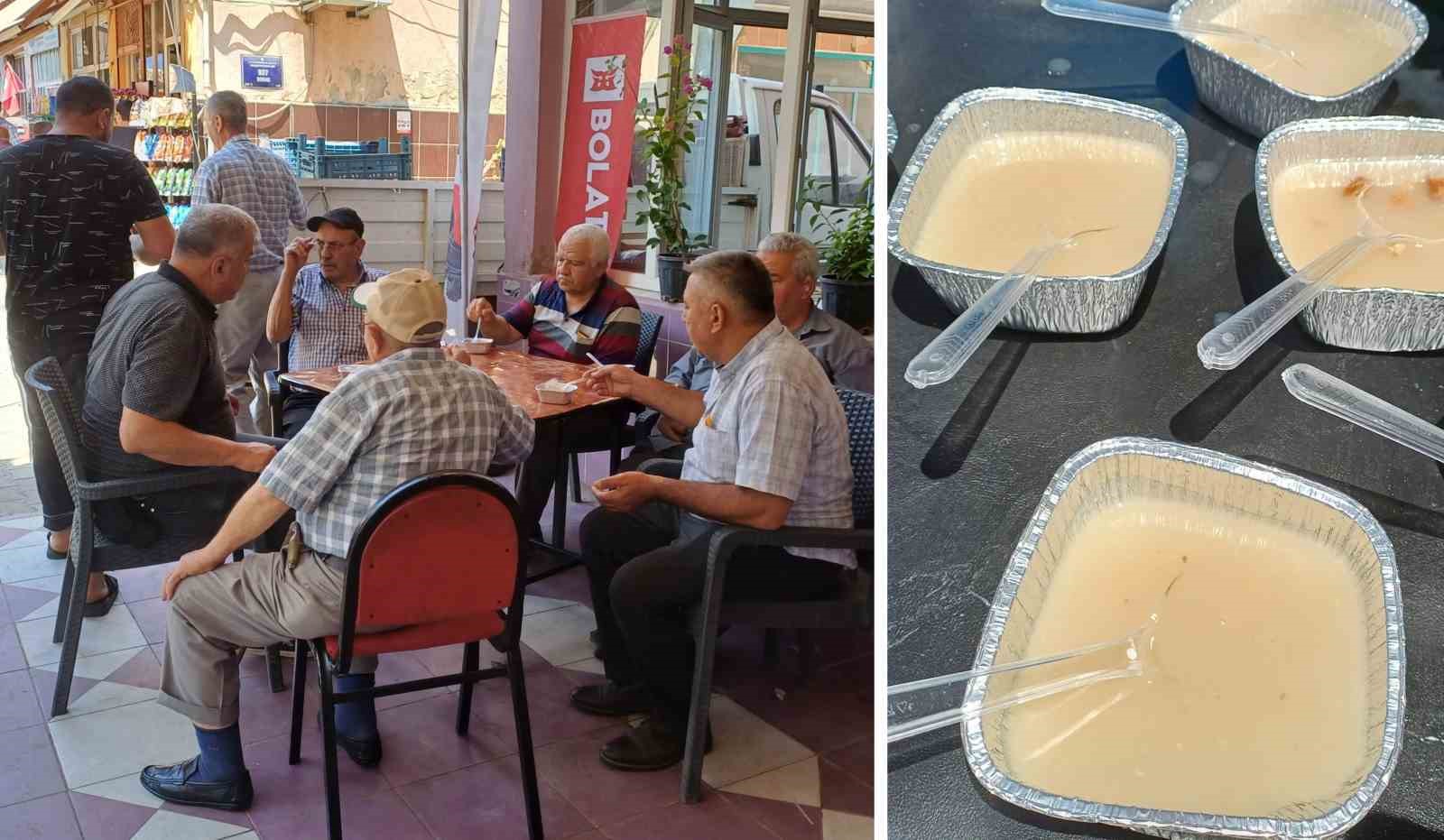 Köşk’te esnaflardan aşure hayrı 