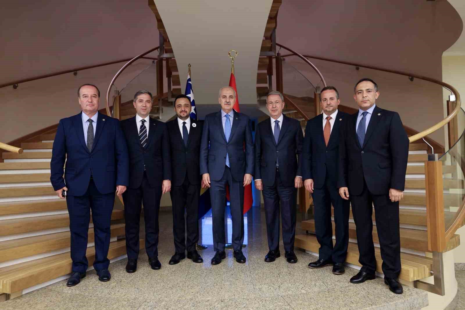 TBMM Başkanı Kurtulmuş’tan Türkiye’nin Saraybosna Büyükelçiliğine ziyaret