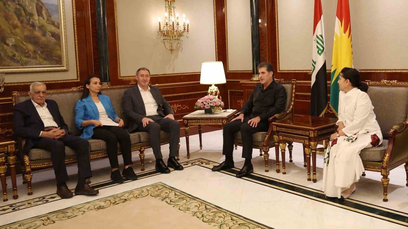 IKBY Başkanı Neçirvan Barzani, DEM Parti heyetini kabul etti 
