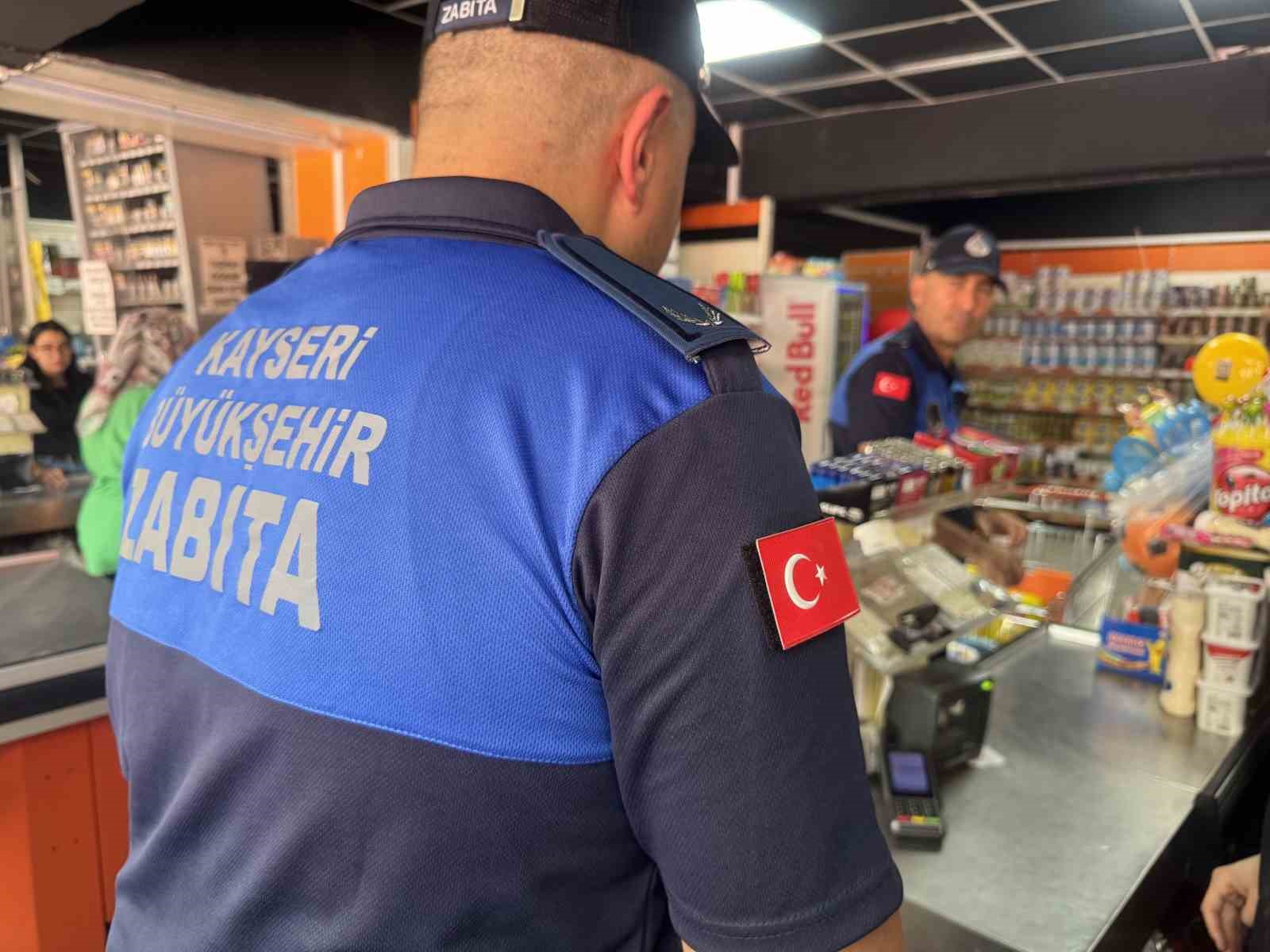 Kayseri Büyükşehir Zabıta’dan marketlere sıkı denetim 