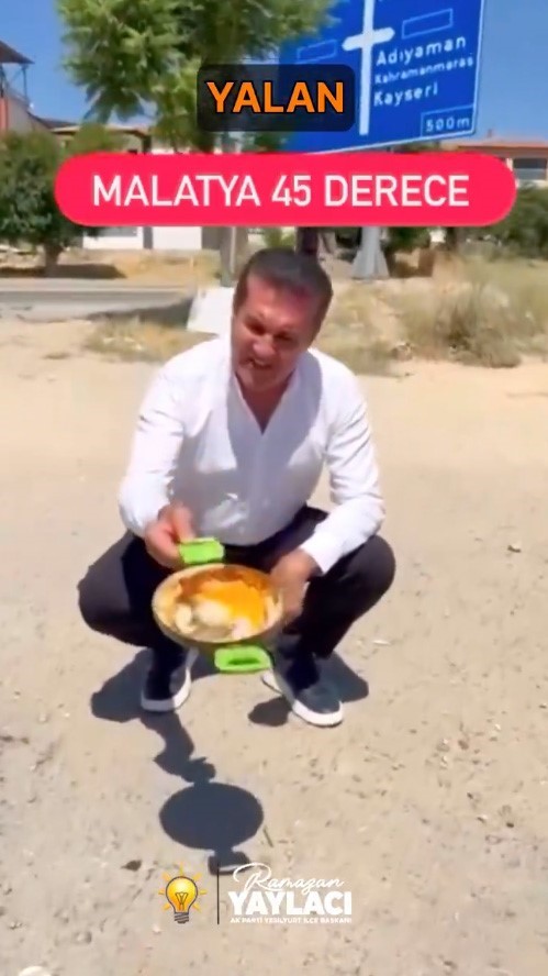 CHP’li Sarıgül’ün asfaltta yumurta pişirme videosunun kurgu olduğu iddiası 