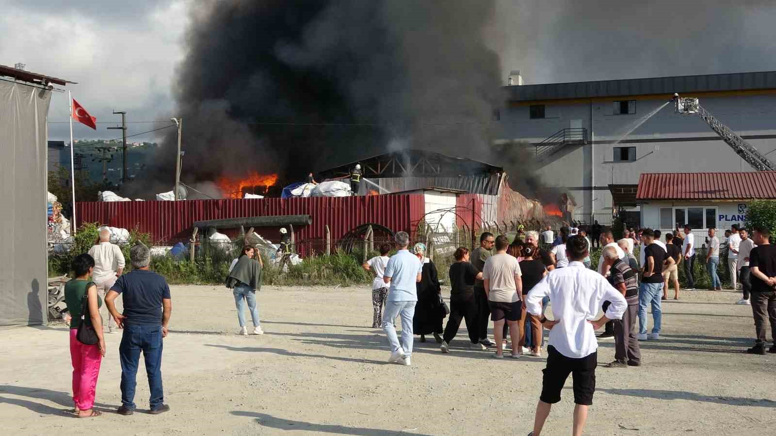 Ordu’da geri dönüşüm tesisinde yangın 