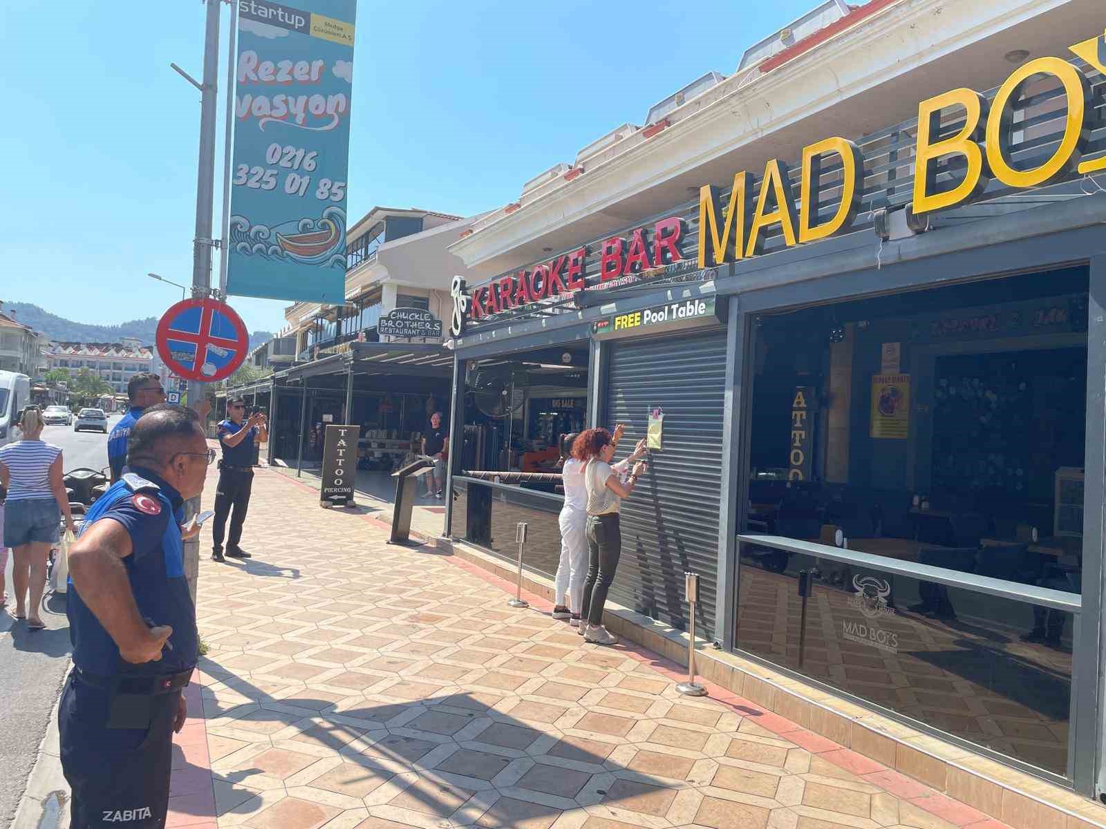 Marmaris’te tartışmanın yaşandığı işletme mühürlendi 