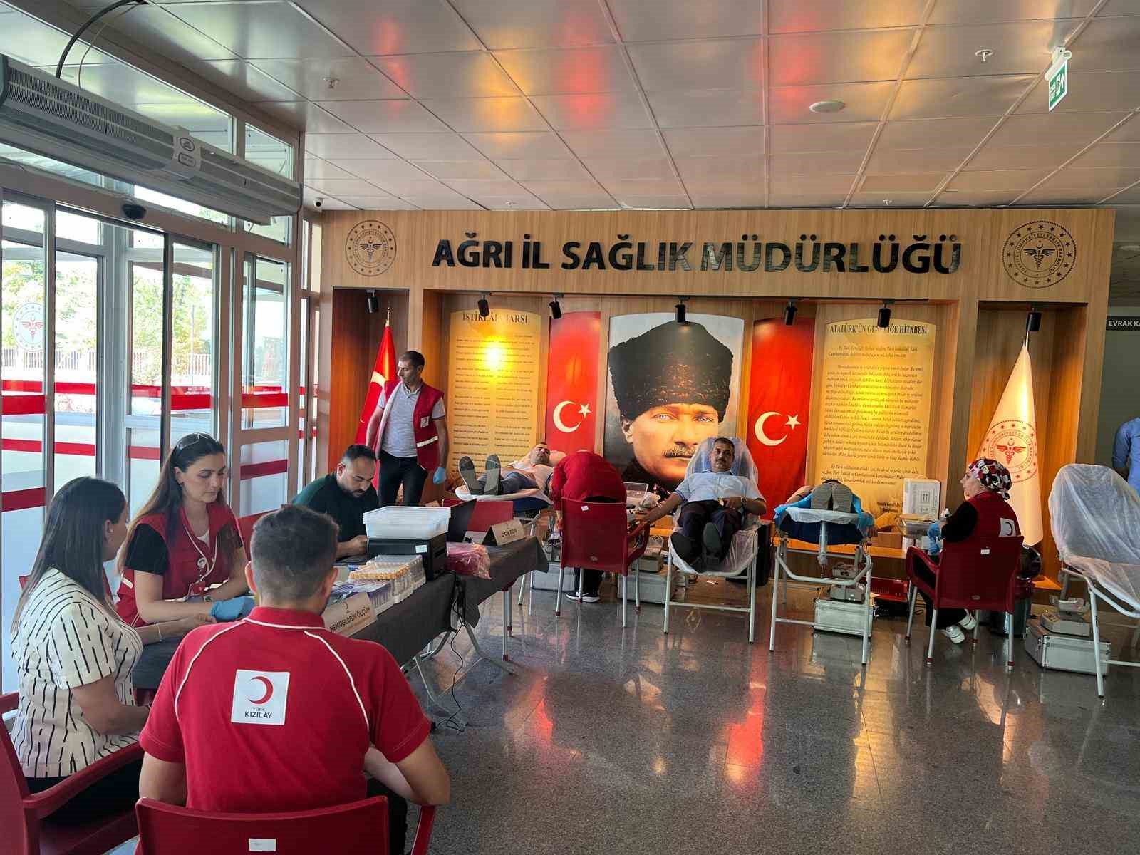 Ağrı’da 15 Temmuz’da kan bağışı kampanyası düzenlendi 