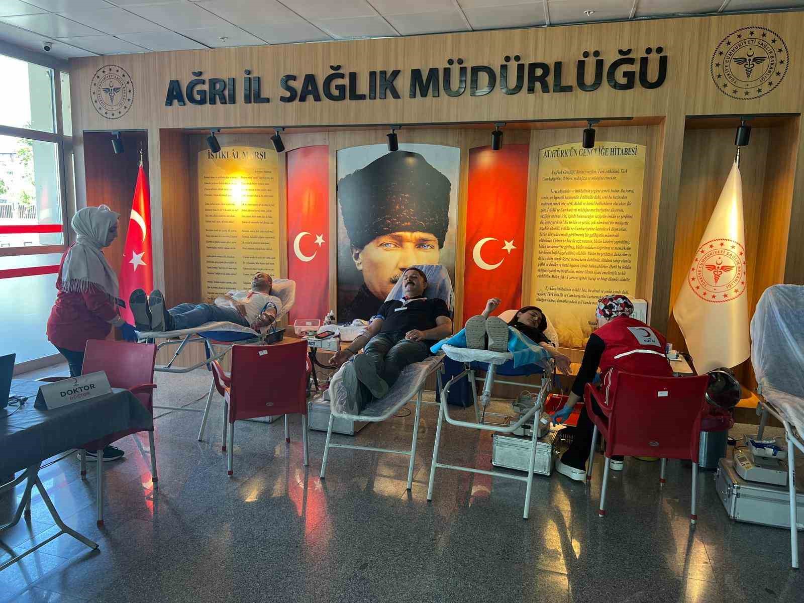 Ağrı’da 15 Temmuz’da kan bağışı kampanyası düzenlendi 