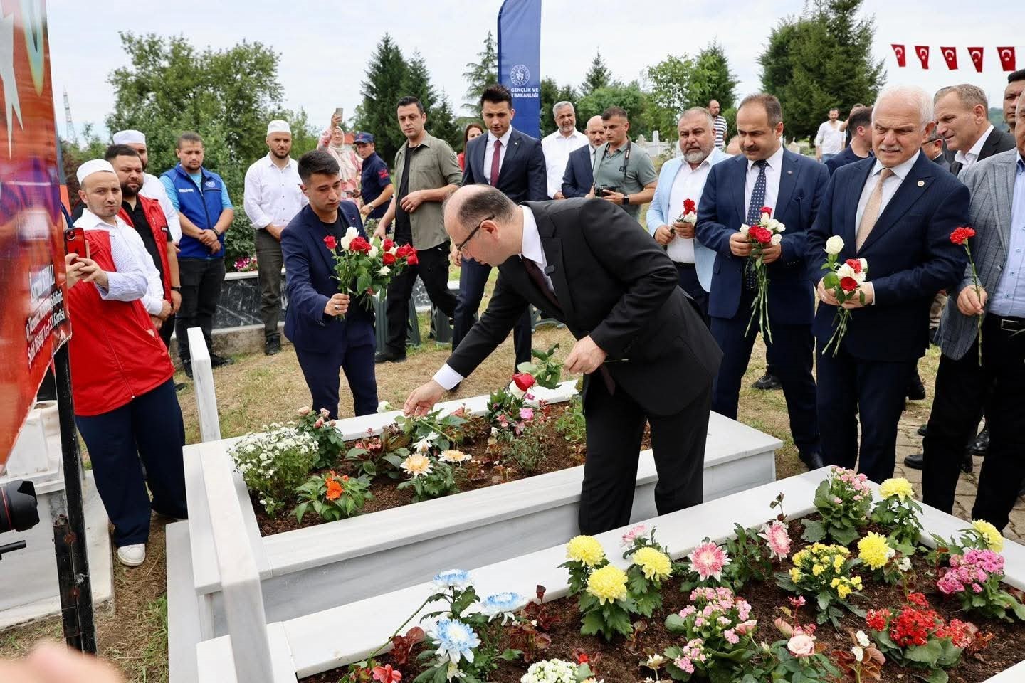 Giresun’da 15 Temmuz Şehidi İsmail Kefal, Kabri başında anıldı 