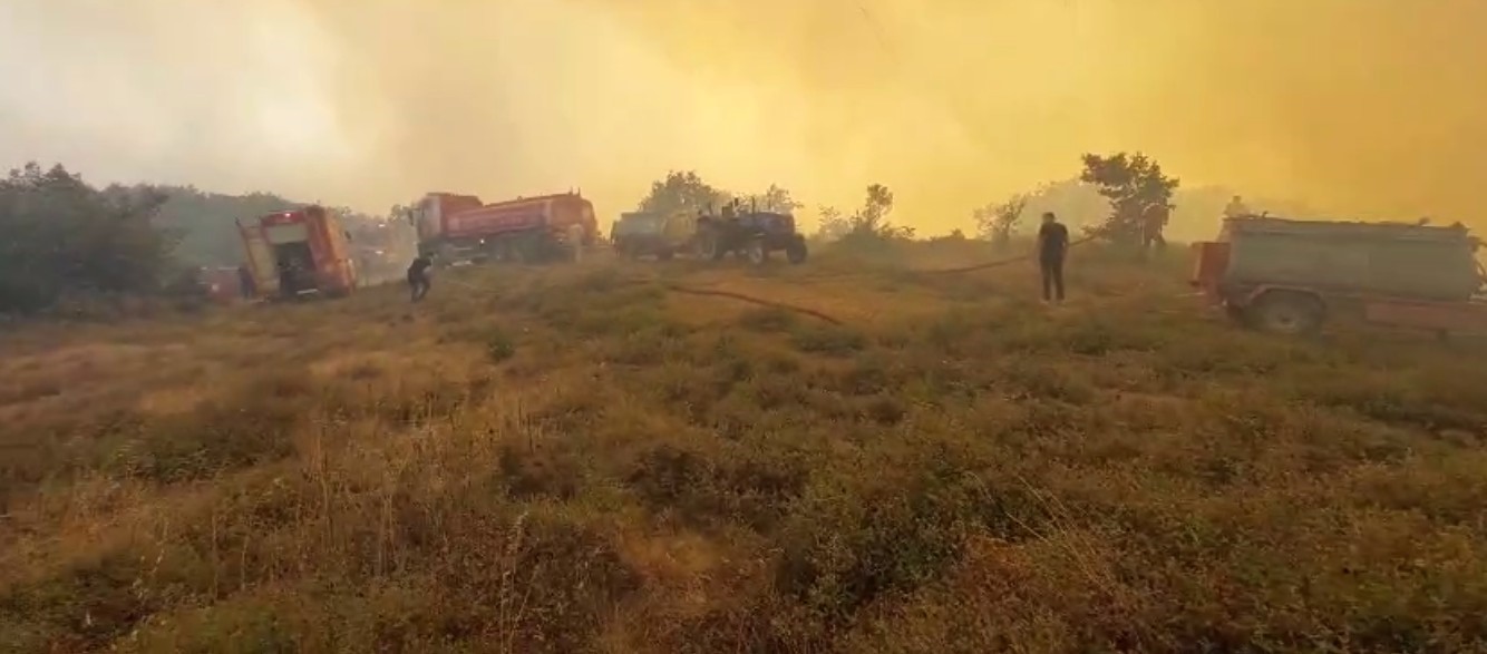 Gebze’deki orman yangınını söndürme çalışmaları sürüyor 