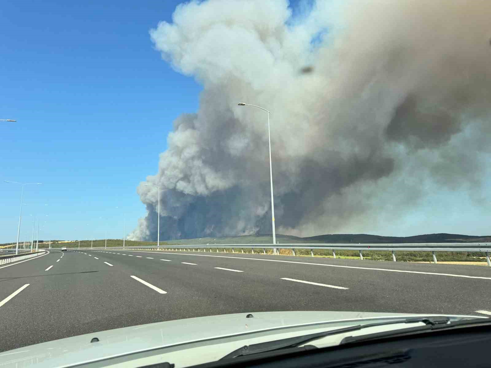 Tekirdağ’daki orman yangını tarım arazilerine sıçradı: 2 mahalle tahliye edildi 