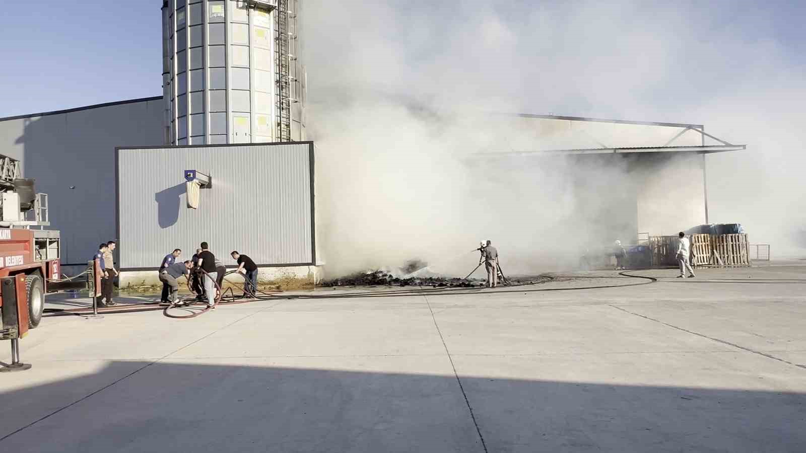 Mobilya üretim fabrikasında yangın: Ekipler, söndürmek için seferber oldu 