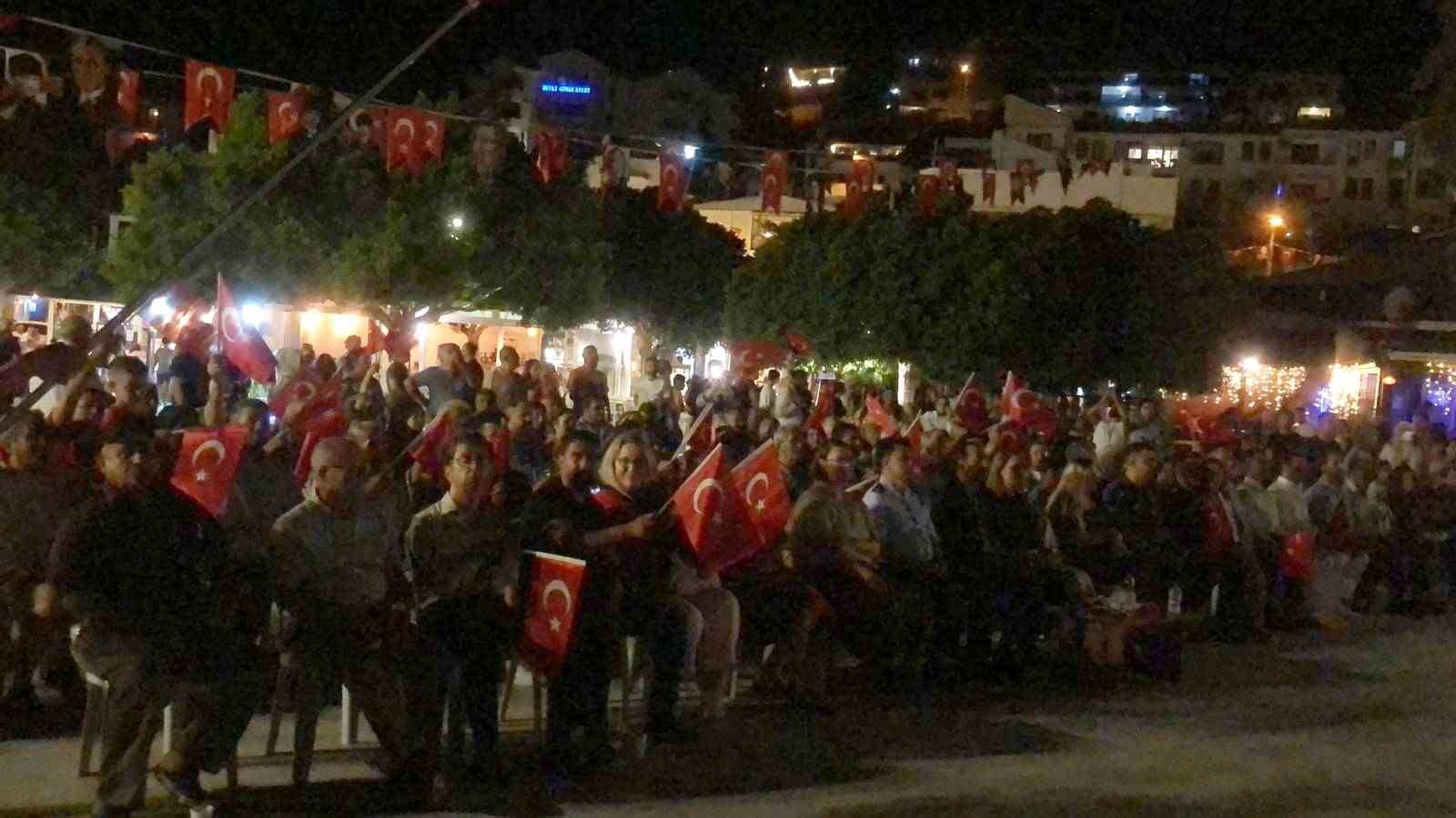 Datça’da 15 Temmuz şehitleri anıldı 