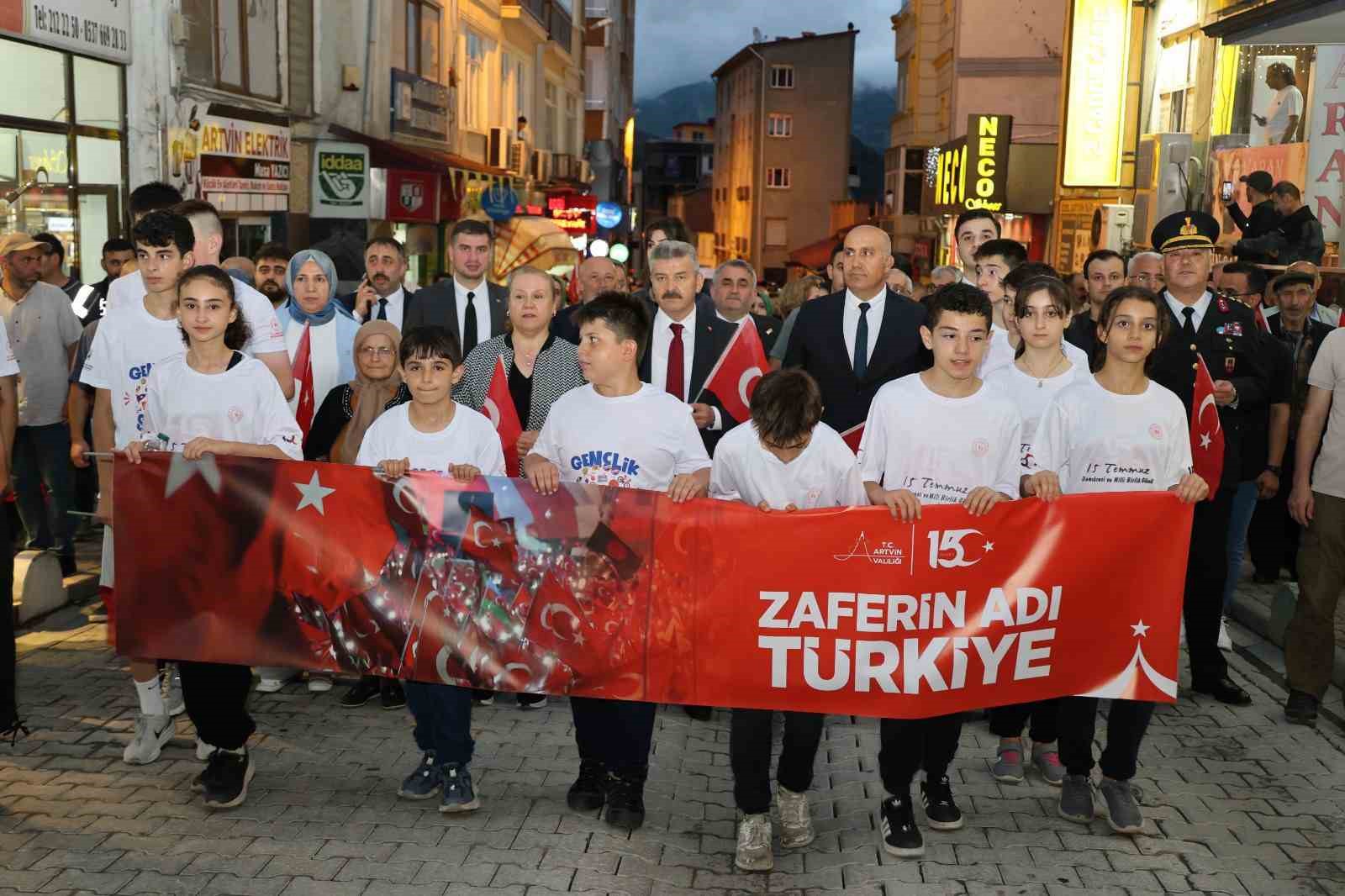Artvin’de 15 Temmuz anma etkinlikleri düzenlendi 