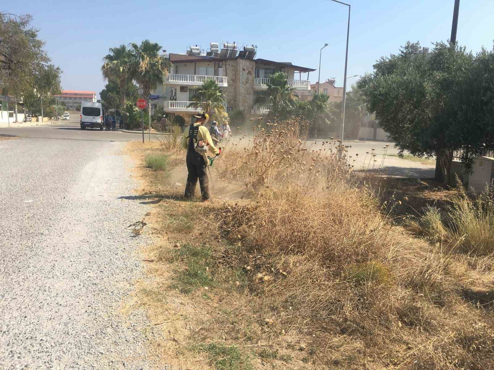 Didim genelinde temizlik ve yeşil alan bakımları yaz boyunca devam edecek 
