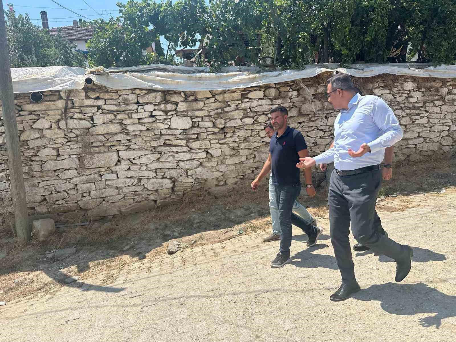 Kaymakam Dalak, orman yangınlarıyla mücadele kapsamında köylülerle buluşuyor 