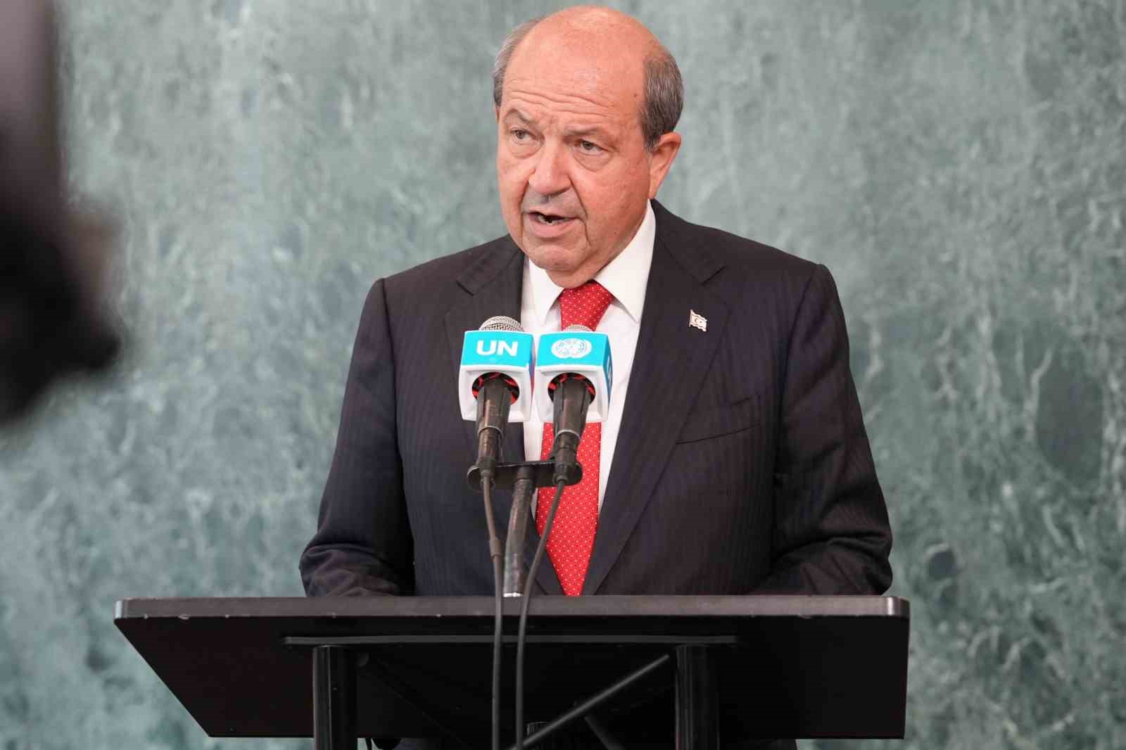 KKTC Cumhurbaşkanı Tatar BM’de konuştu: 