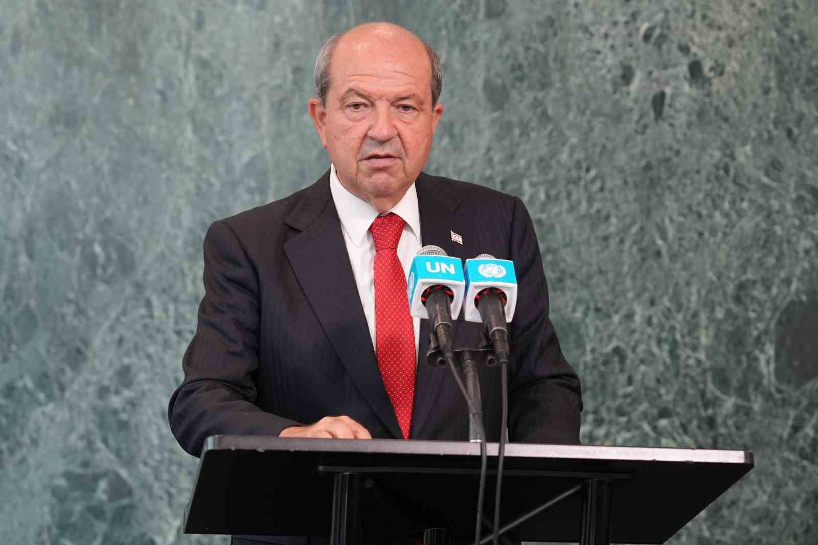 KKTC Cumhurbaşkanı Tatar BM’de konuştu: 