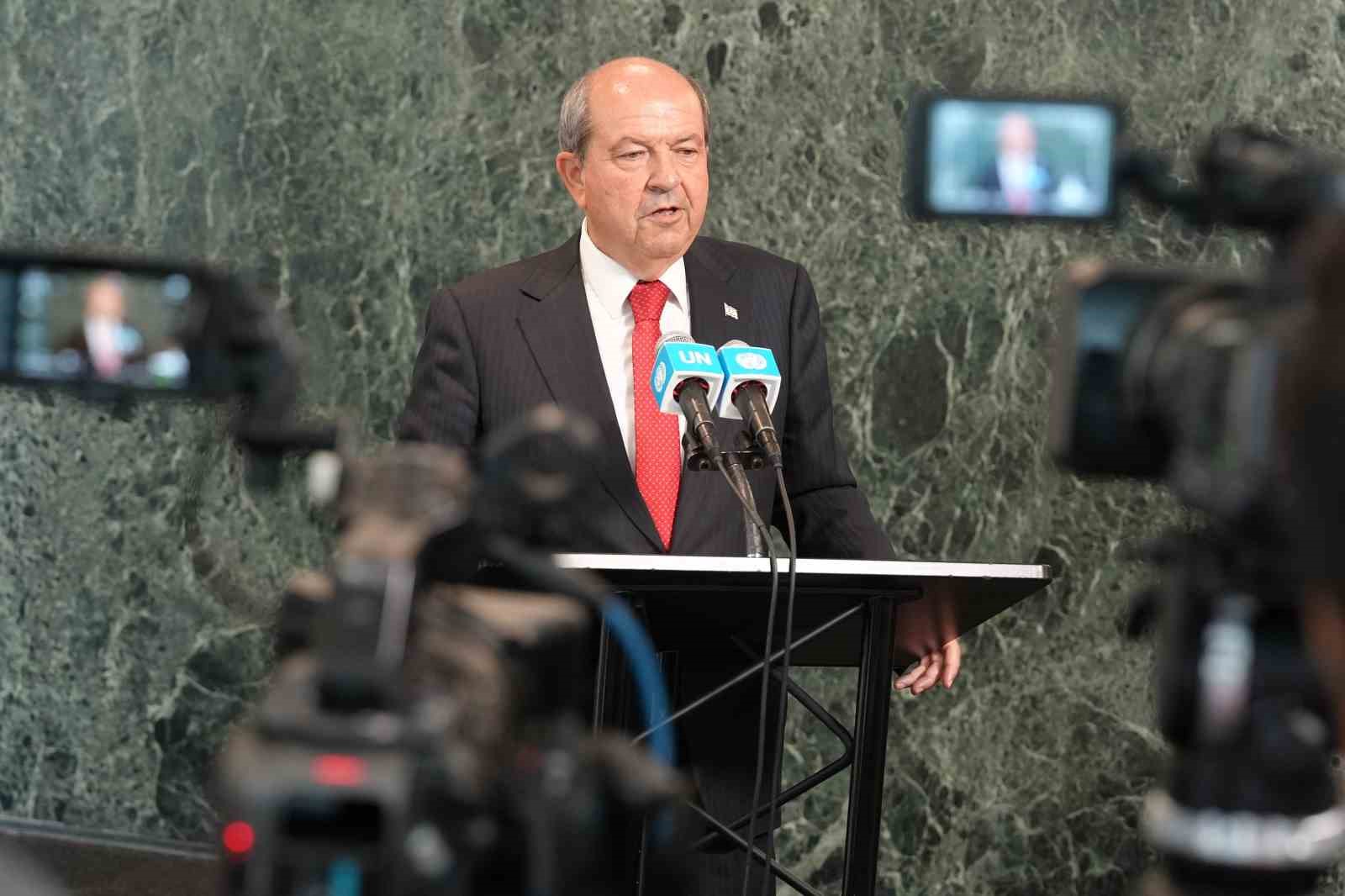 KKTC Cumhurbaşkanı Tatar BM’de konuştu: 