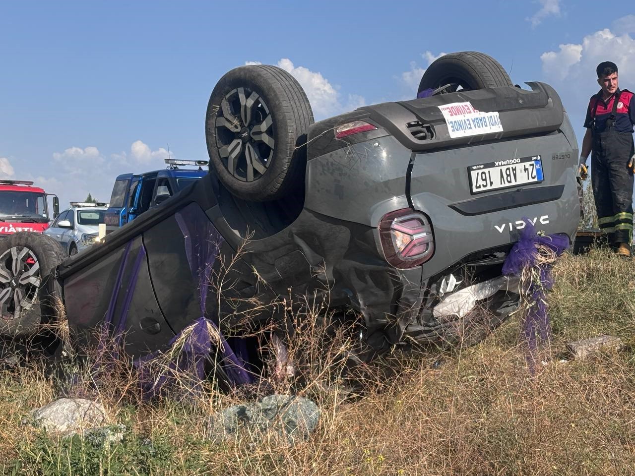 Nişan dönüşü Erzincan yolunda feci kaza: 1 ölü, 4 yaralı 