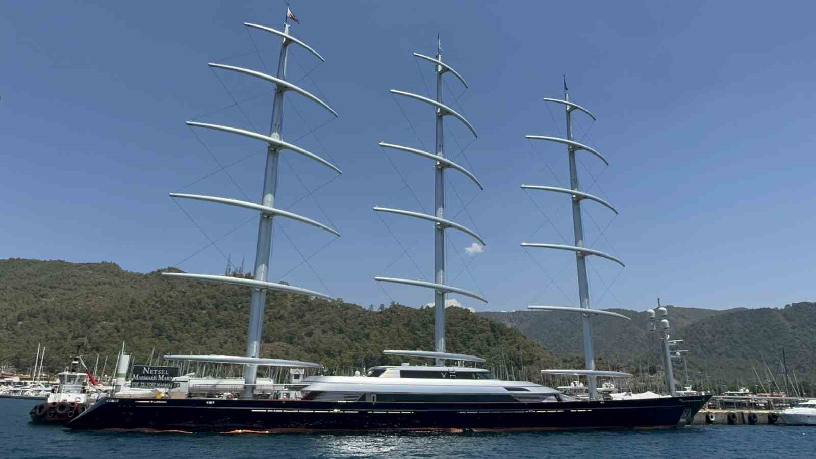Milyarlık ‘Maltese Falcon’ Marmaris’te milyonluk yakıt ikmali yaptı 