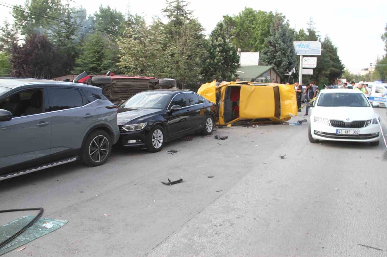 Konya’da ehliyetsiz sürücü dehşeti 