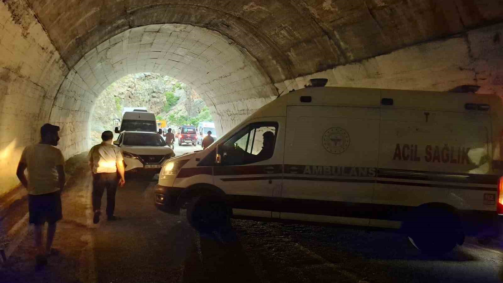 Tunceli’de tünelde trafik kazası: 8 kişi yaralandı 