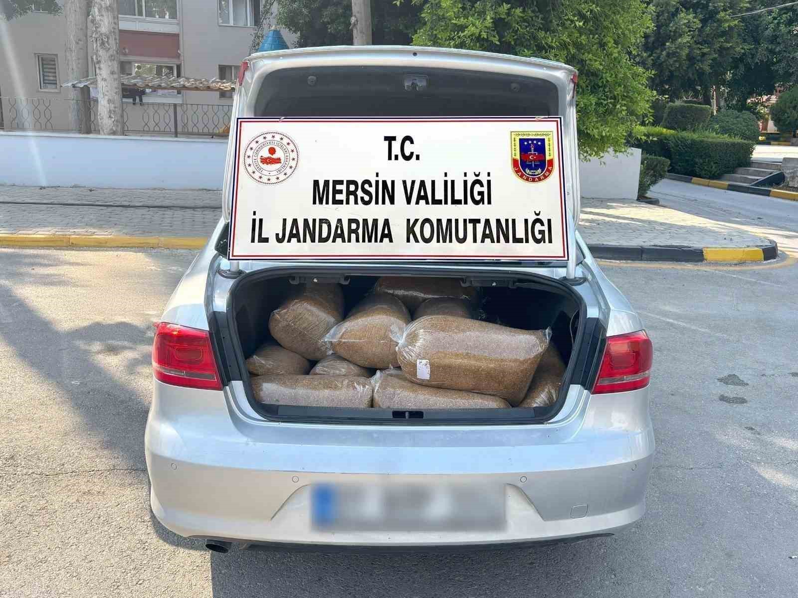 Mersin’de 100 kilo kaçak tütün ele geçirildi