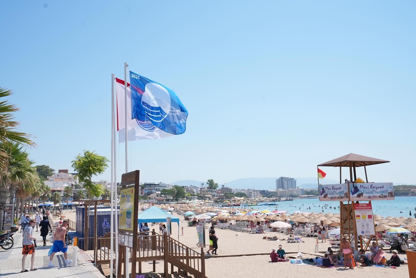 Didim’in plajları ’Mavi Bayrak’la taçlandı 