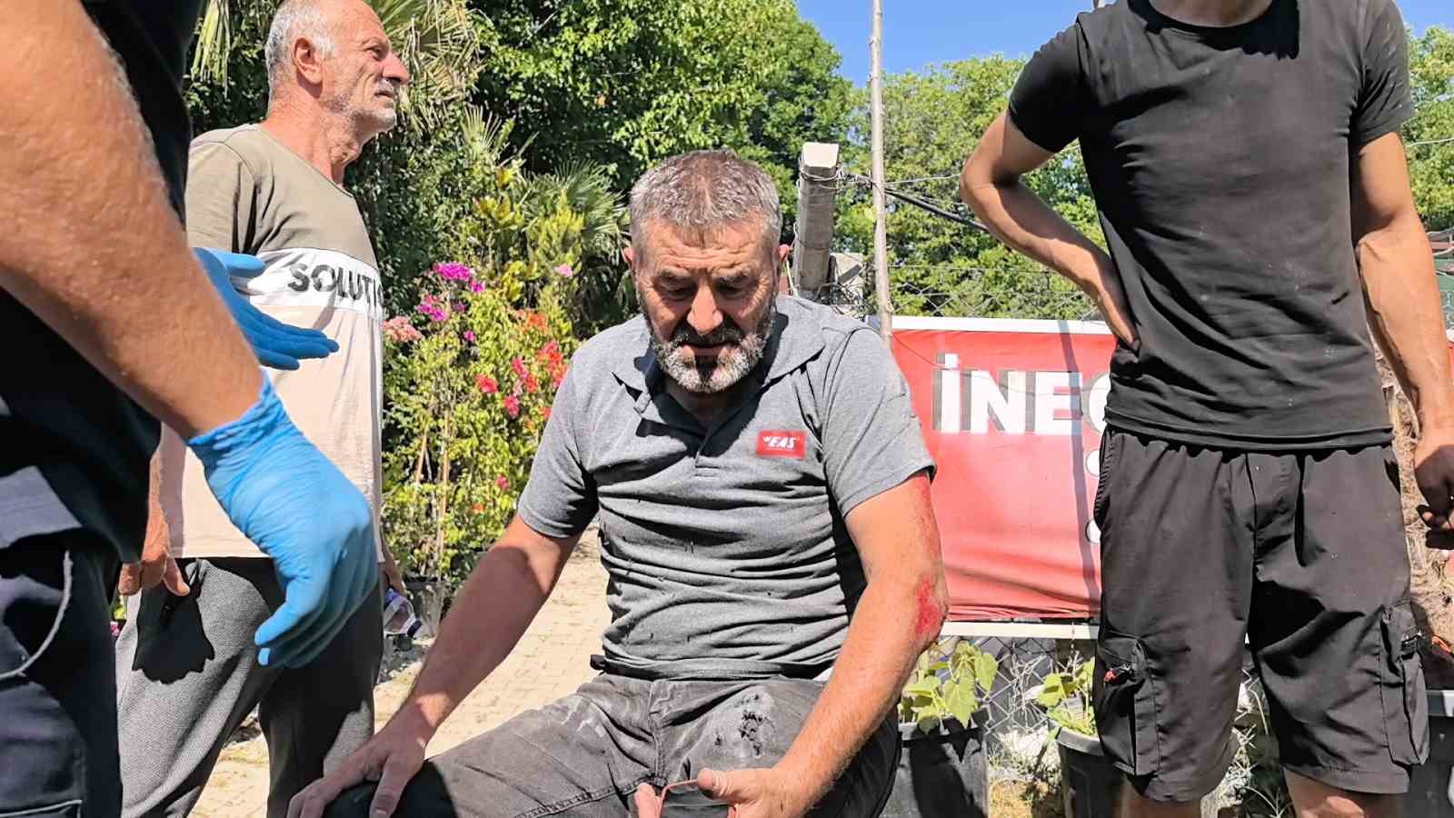 Köpeğe çarpan motosikletli yaralandı 