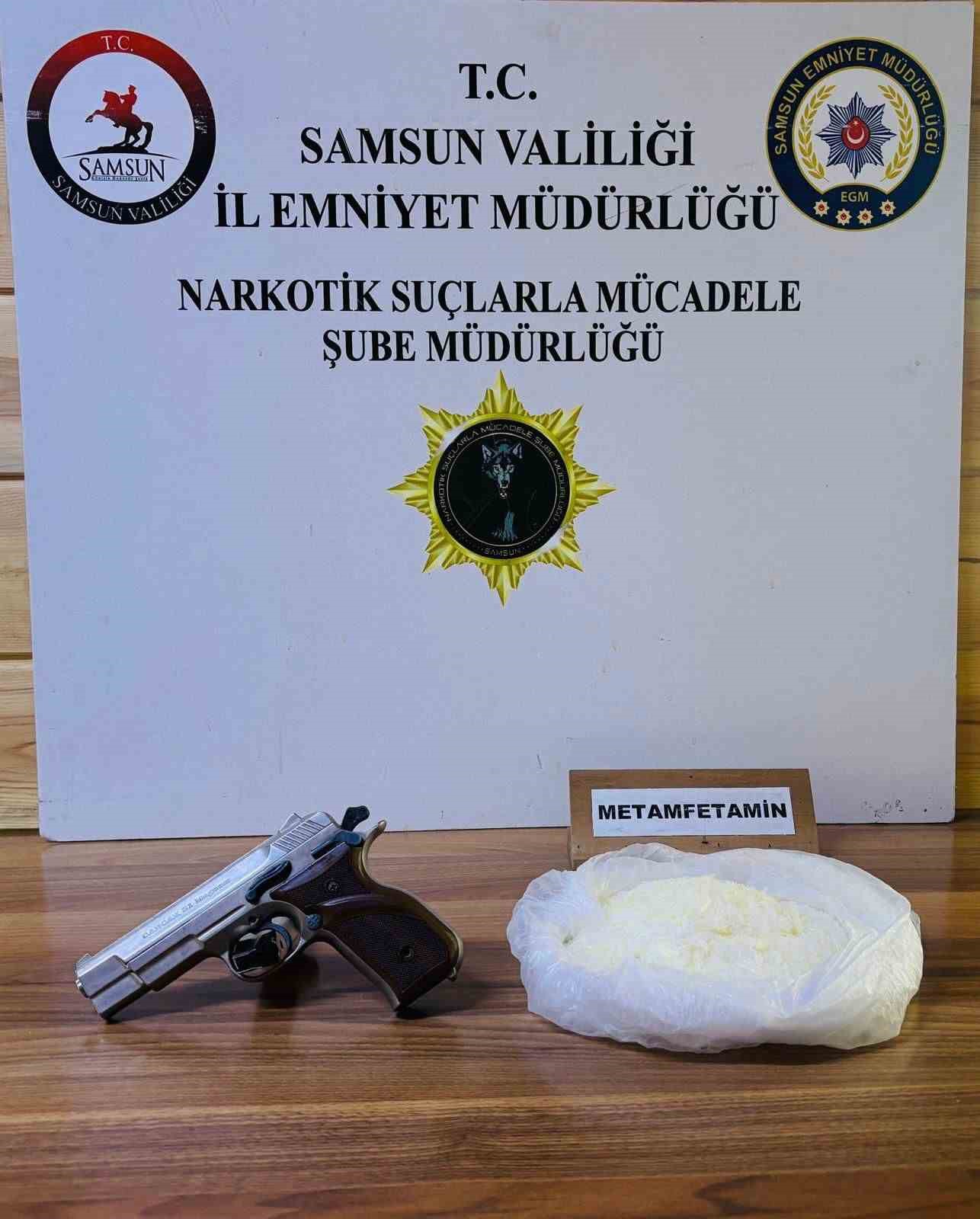 Samsun’da 507 gram metamfetamin ele geçirildi: 2 gözaltı 