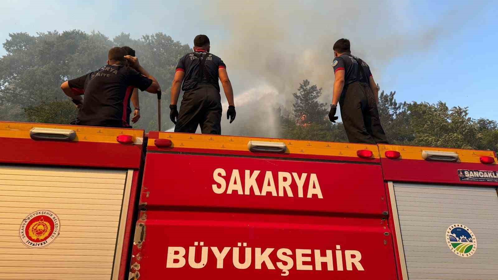 Sakarya’daki yangınlardan 2’si kontrol altında, Geyve’ye müdahale sürüyor 