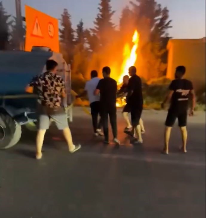 Tekirdağ’da korkutan yangın 