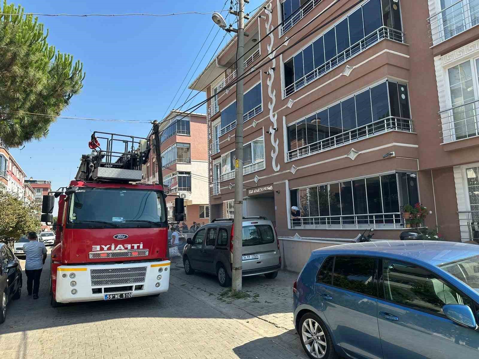 Tekirdağ’da ev yangını 