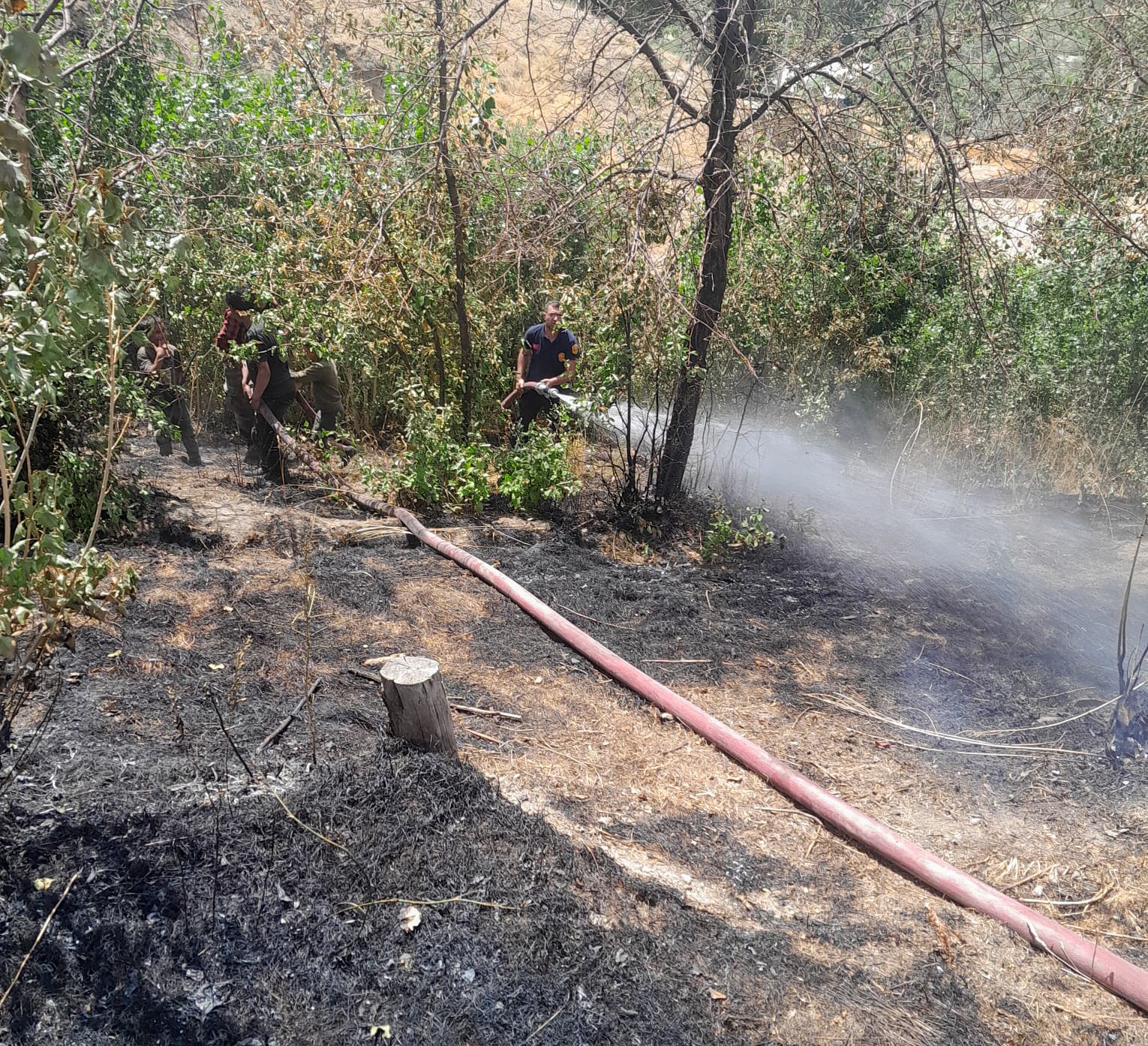 Başkale’de korkutan yangın 