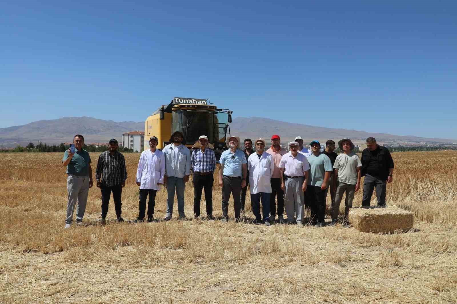 NÖHÜ’de 300 dekar arazide arpa ve buğday hasadı başladı 