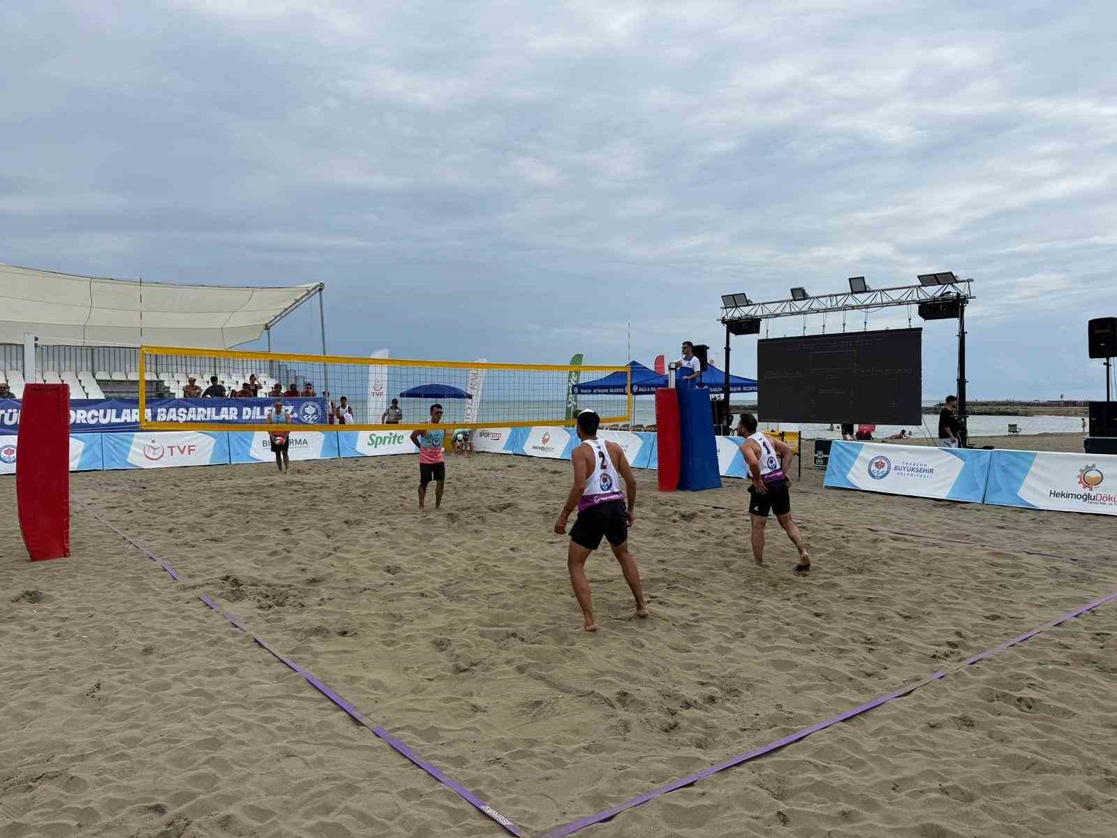 Trabzon’da Uluslararası Plaj Voleybolu heyecanı başladı 