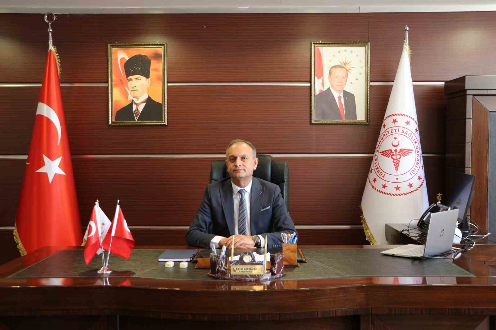 Elazığ İl Sağlık Müdürü Dr. Gecekuşu, 