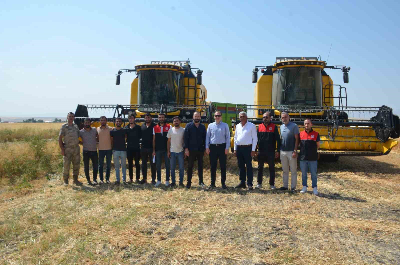Bulanık’ta hububat hasadı başladı 