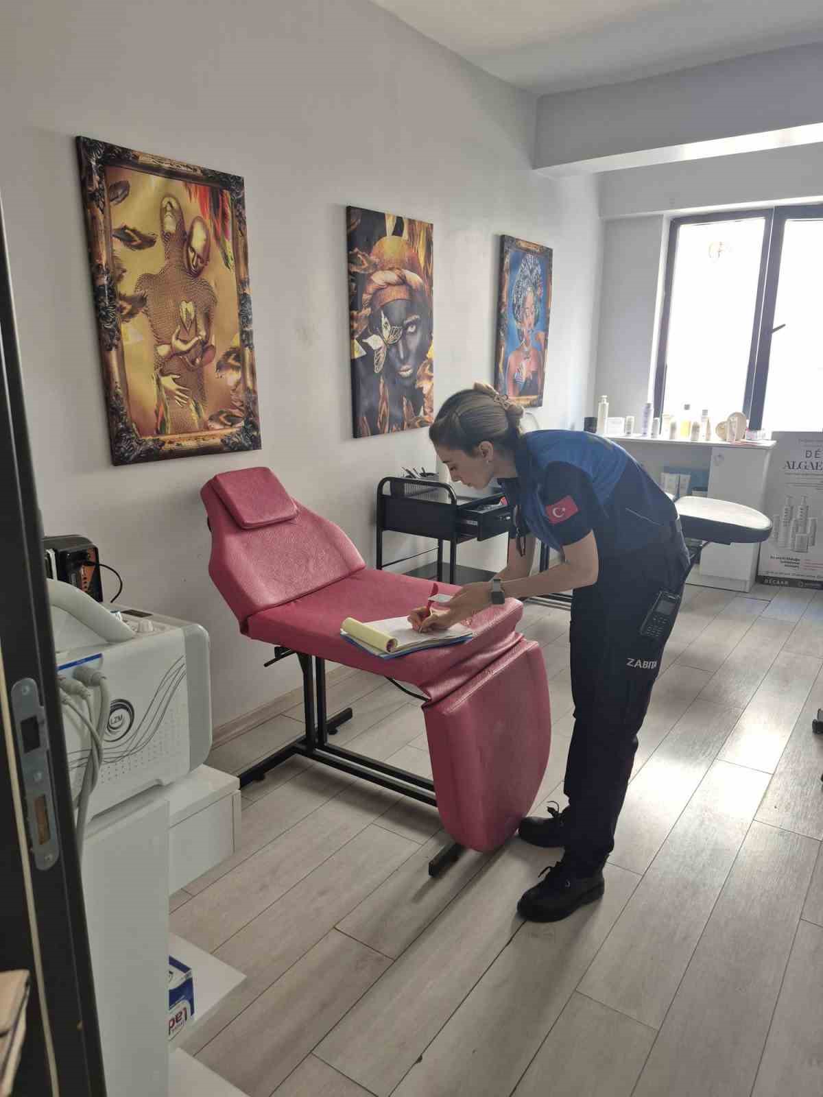 Elazığ’da güzellik salonları denetlendi 