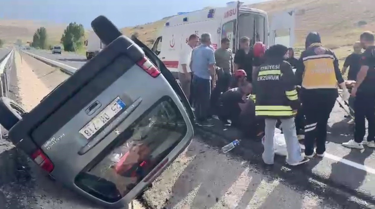 Erzurum’da trafik kazası: 4 yaralı 