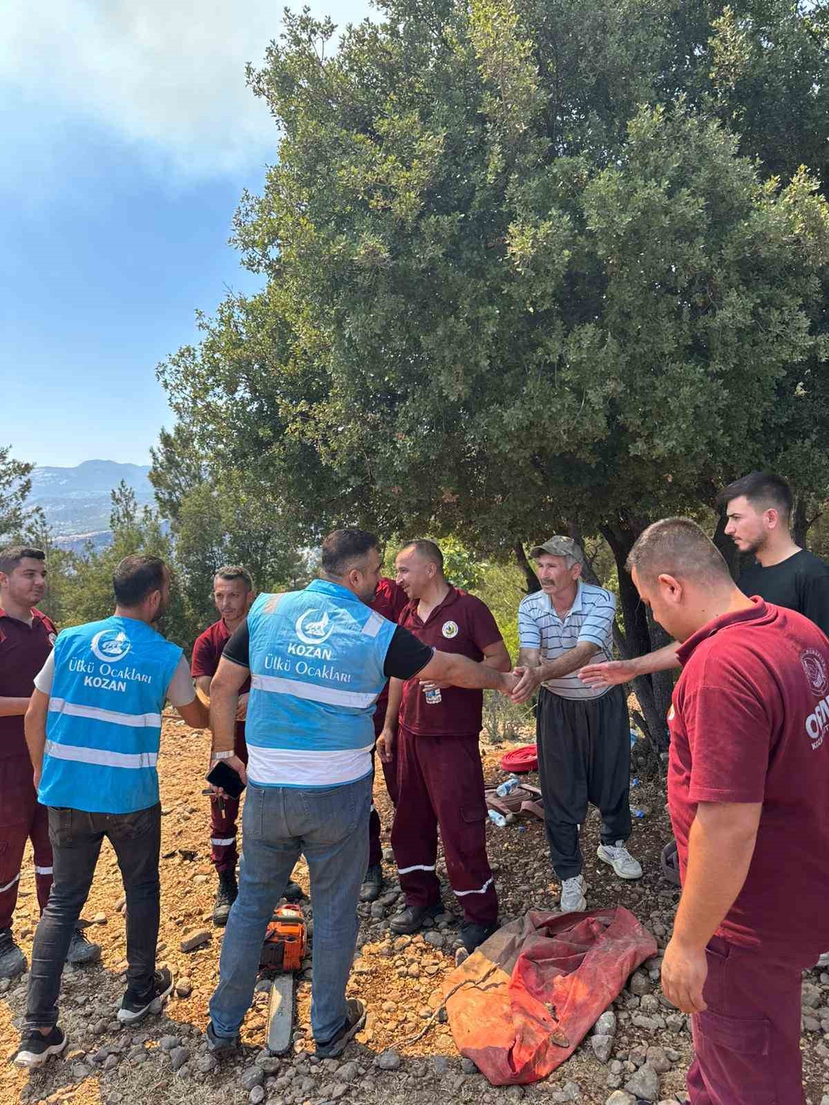 Kozan’daki orman yangınına müdahale sürüyor 