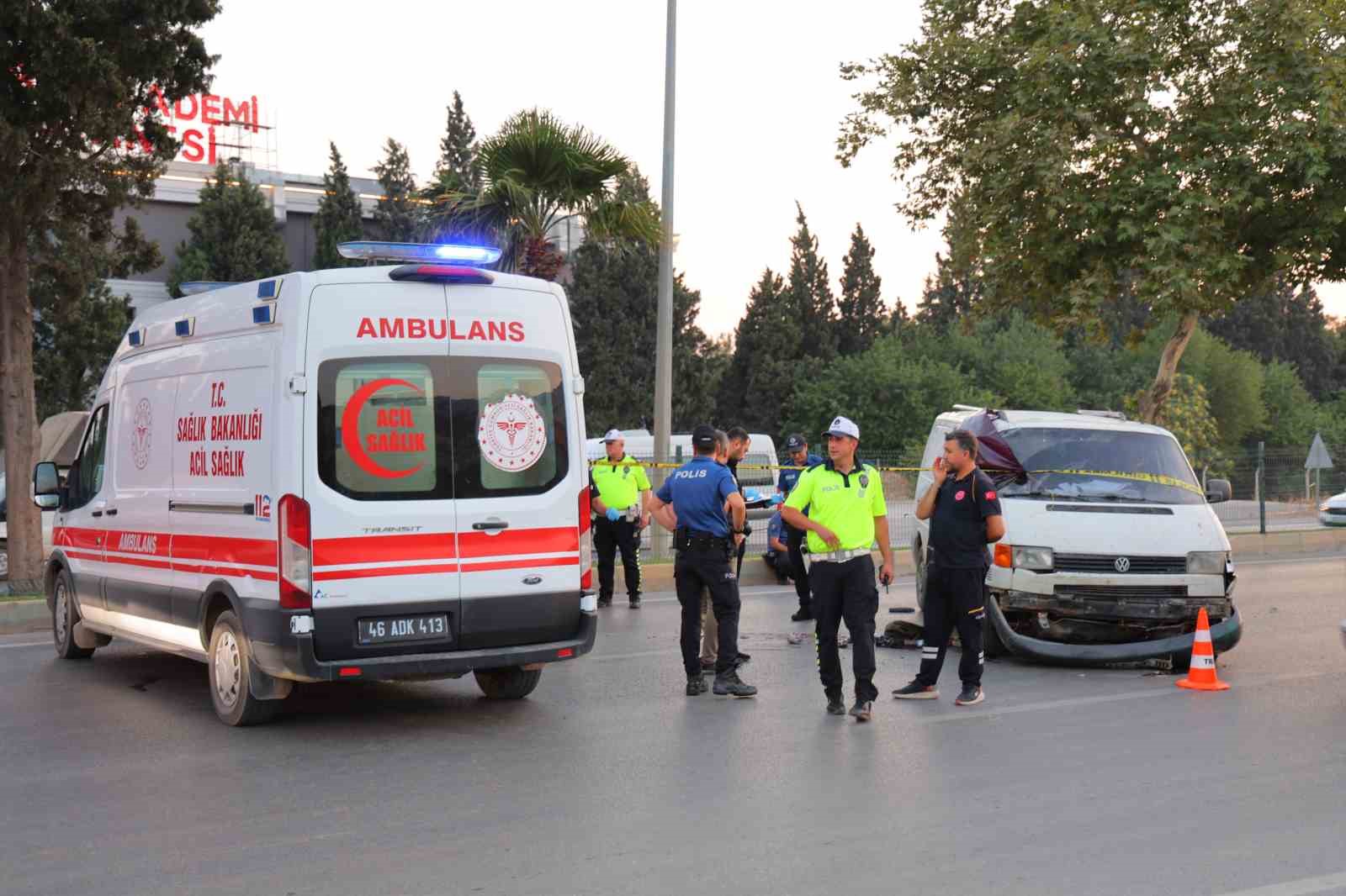 Kahramanmaraş’ta trafik kazası: 1 ölü, 2 yaralı 