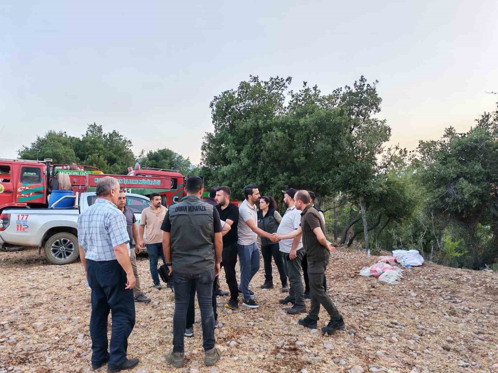 Kozan’daki orman yangını kısmen kontrol altında 